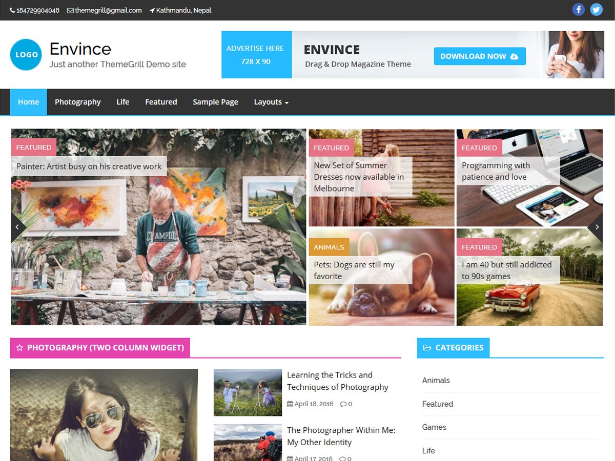 magazine WordPress themes 