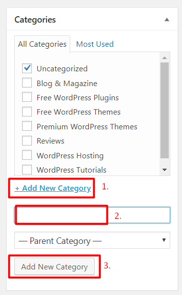 WordPress Categories 