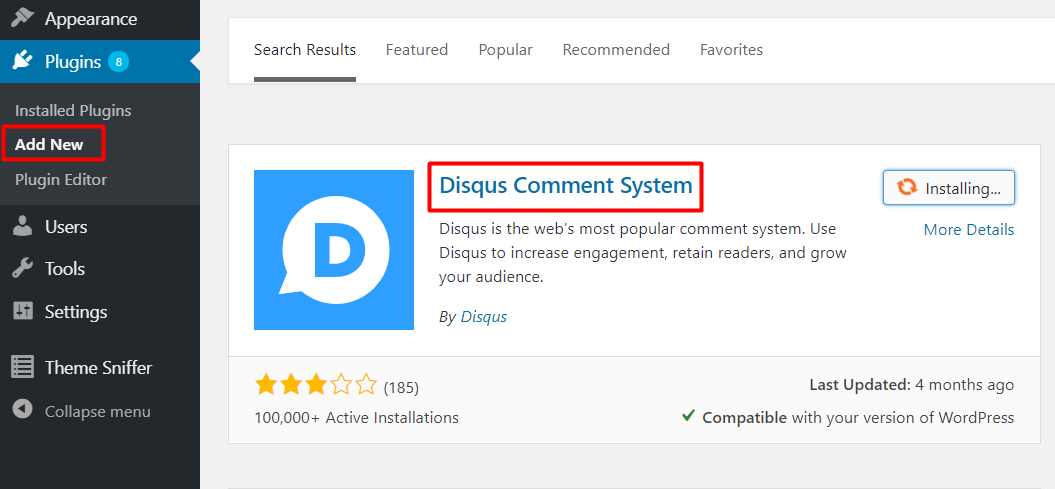 Disqus Comment System