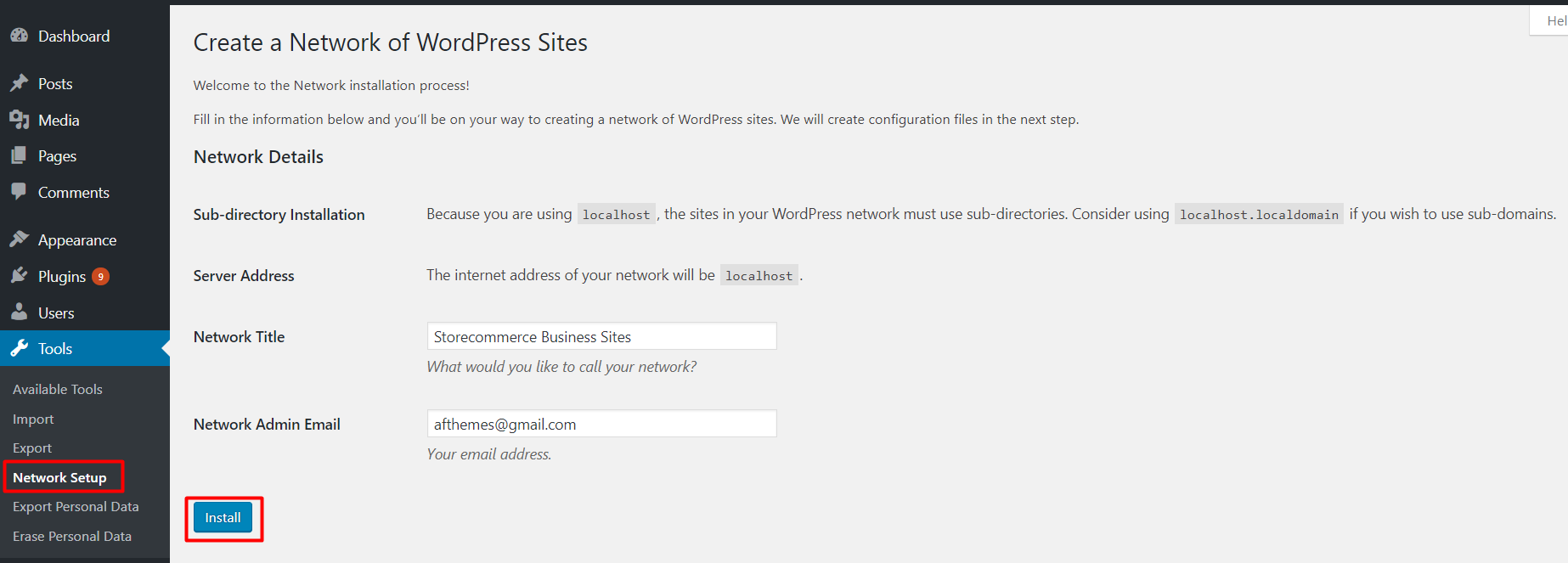  Setup WordPress Multiple Network