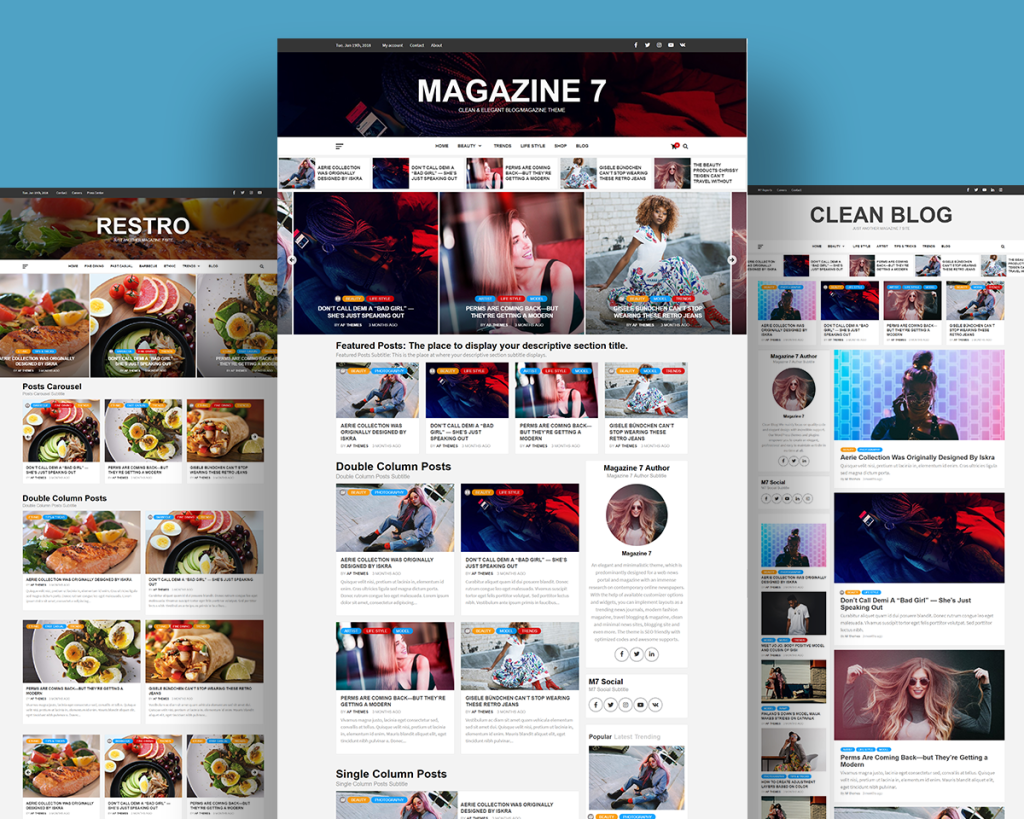 Magazine 7 - Clean, Elegant and Beautiful Free WordPress Multipurpose Blog/Magazine Theme