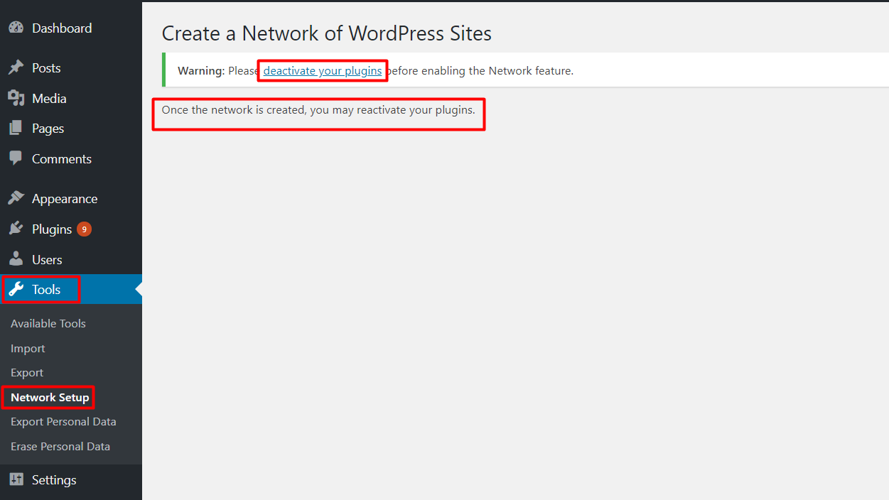  Setup WordPress Multiple Network